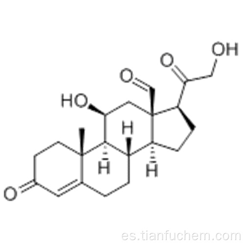 Pregn-4-en-18-al, 11,21-dihydroxy-3,20-dioxo -, (57186217,11b) - CAS 52-39-1